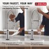 DELTA Cordova Touch2O Technology Kitchen Faucet with Touchless Technology — Lumicoat® Chrome