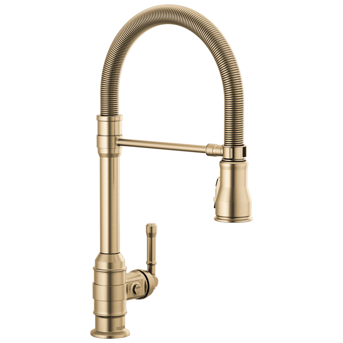 DELTA Broderick Single Handle Pull-Down Kitchen Faucet With Spring Spout — Champagne Bronze