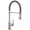 DELTA Broderick Single Handle Pull-Down Kitchen Faucet With Spring Spout — Chrome