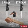 DELTA Broderick Touch2O Technology Kitchen Faucet with Touchless Technology — Matte Black