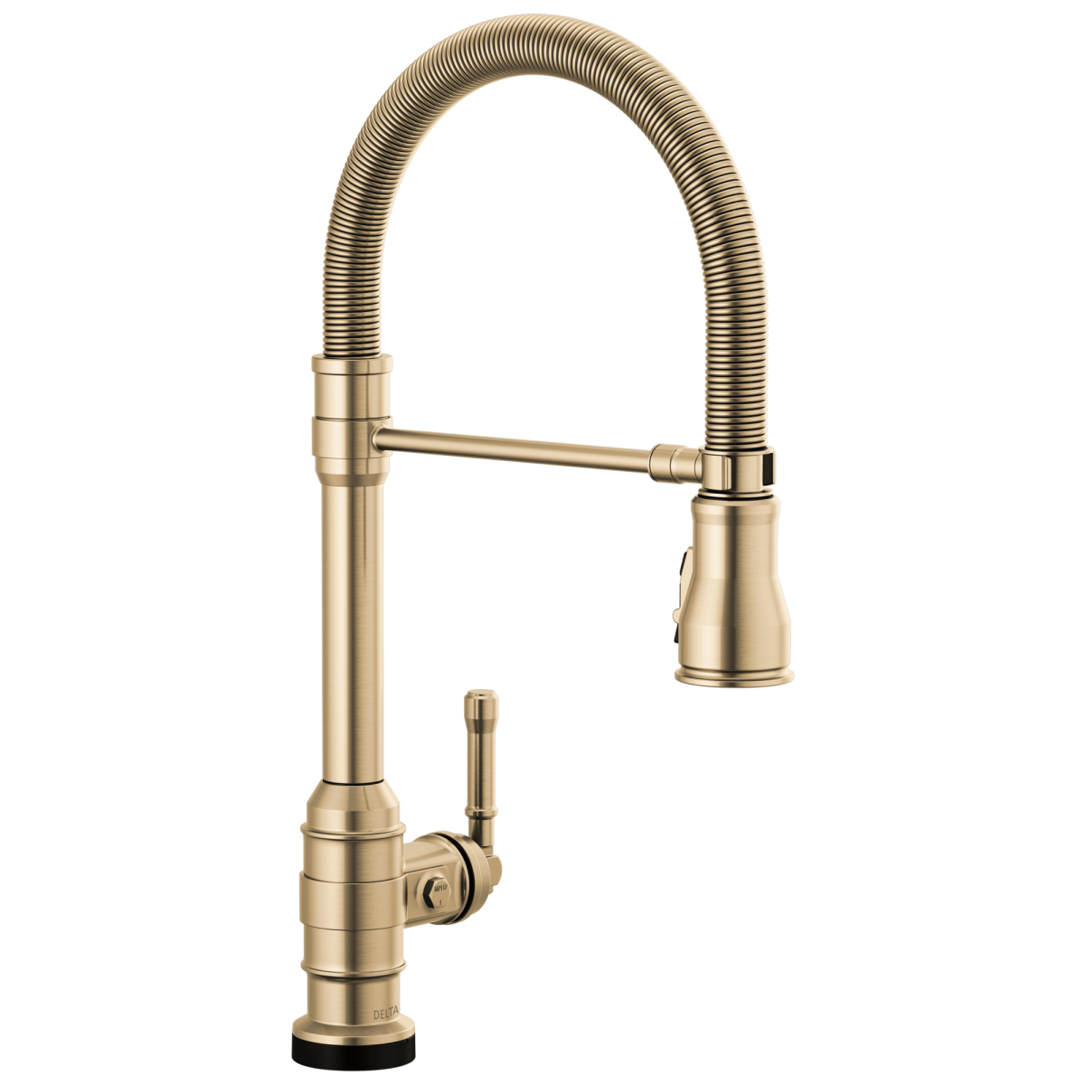 DELTA Broderick Touch2O Technology Kitchen Faucet with Touchless Technology — Champagne Bronze
