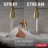 DELTA Broderick Touch2O Technology Kitchen Faucet with Touchless Technology — Champagne Bronze