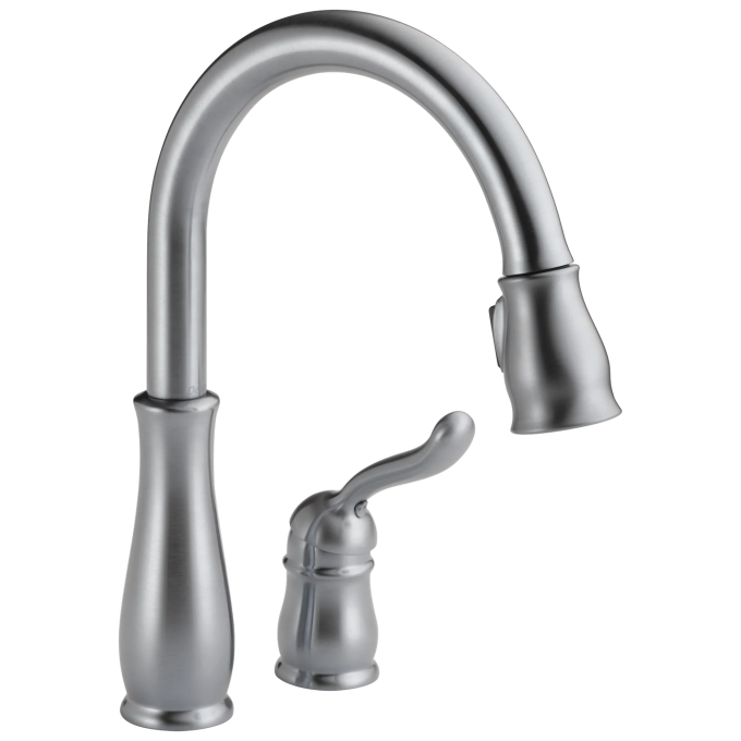 DELTA Leland Single Handle Pull-Down Kitchen Faucet — Arctic Stainless