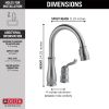 DELTA Leland Single Handle Pull-Down Kitchen Faucet — Arctic Stainless