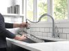 DELTA Leland Single Handle Pull-Down Kitchen Faucet — Arctic Stainless