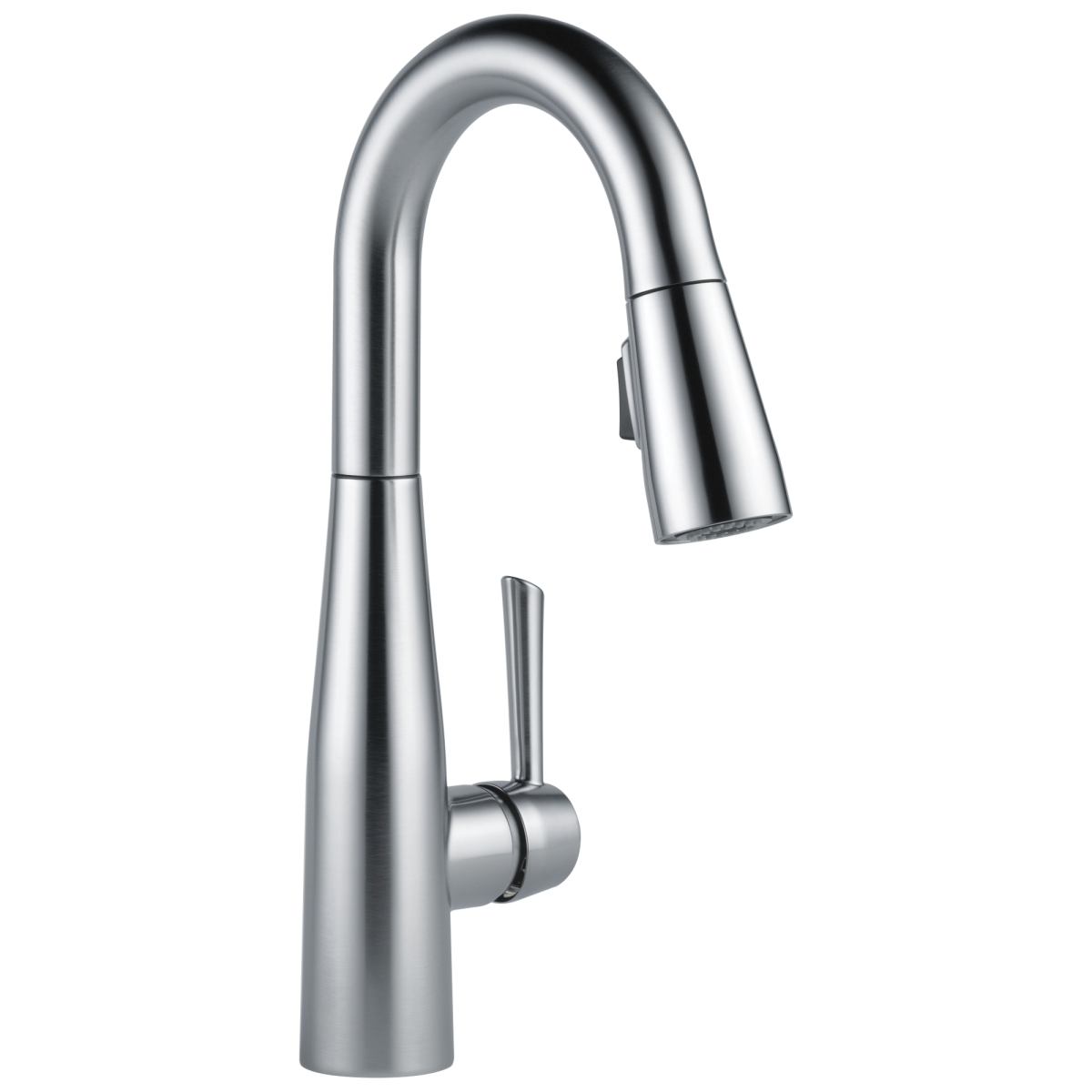 DELTA Essa Single Handle Pull-Down Bar / Prep Faucet — Arctic Stainless