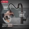 DELTA Essa Single Handle Pull-Down Bar / Prep Faucet — Venetian Bronze
