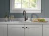 DELTA Essa Single Handle Pull-Down Bar / Prep Faucet — Venetian Bronze
