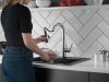 DELTA Essa Single Handle Pull-Down Bar / Prep Faucet with Touch2O Technology — Arctic Stainless