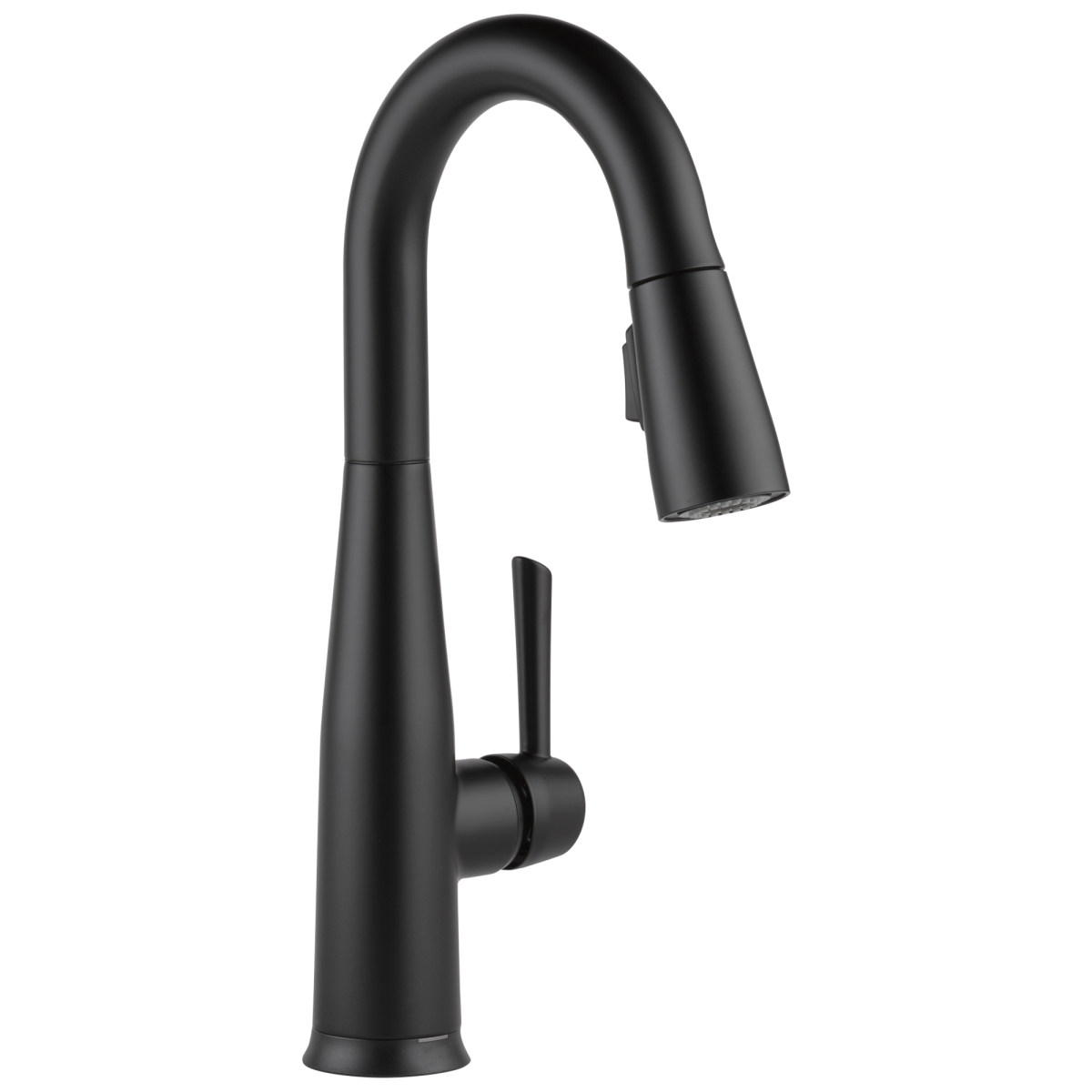 DELTA Essa Single Handle Pull-Down Bar / Prep Faucet with Touch2O Technology — Matte Black
