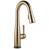 DELTA Essa Single Handle Pull-Down Bar/Prep Faucet with Touch2O Technology — Champagne Bronze