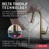 DELTA Essa Single Handle Pull-Down Bar/Prep Faucet with Touch2O Technology — Champagne Bronze