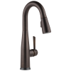 DELTA Essa Single Handle Pull-Down Bar / Prep Faucet with Touch2O Technology — Venetian Bronze