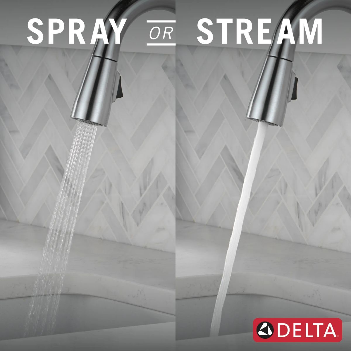 DELTA Essa Touch2O Bar / Prep Faucet with Touchless Technology — Arctic Stainless