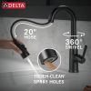 DELTA Essa Touch2O Bar / Prep Faucet with Touchless Technology — Matte Black