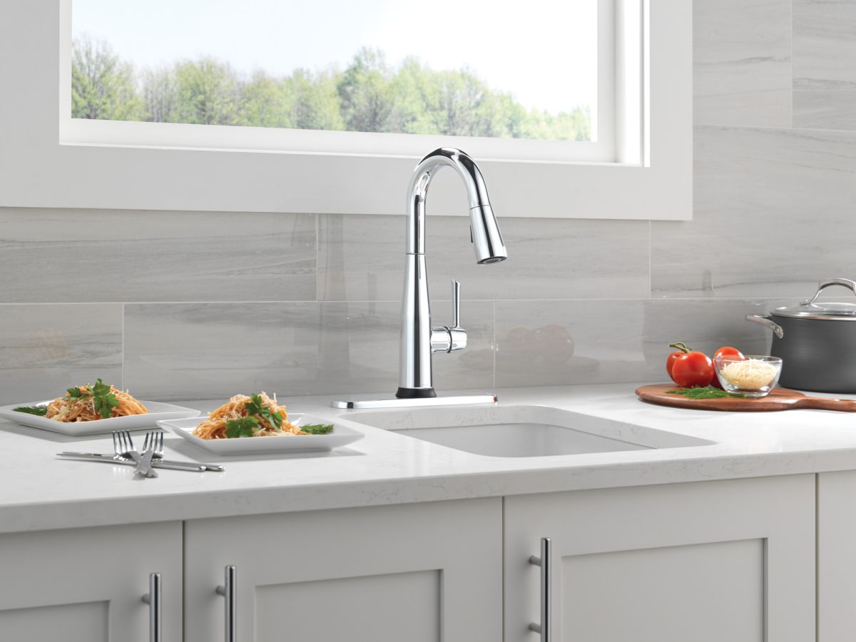 DELTA Essa Touch2O Bar / Prep Faucet with Touchless Technology — Chrome