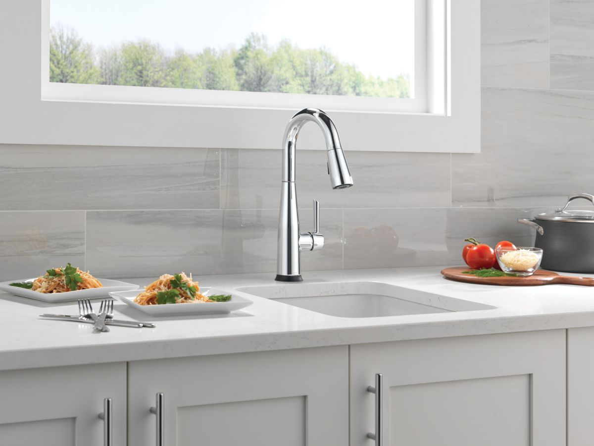 DELTA Essa Touch2O Bar / Prep Faucet with Touchless Technology — Chrome