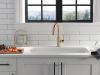 DELTA Trinsic Single Handle Pull-Down Bar / Prep Faucet — Champagne Bronze