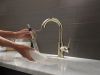 DELTA Trinsic Single Handle Pull-Down Bar / Prep Faucet — Polished Nickel
