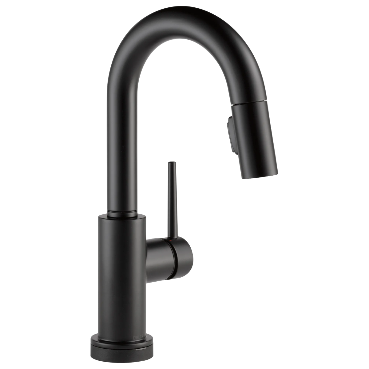 DELTA Trinsic Single Handle Pull-Down Bar / Prep Faucet with Touch2O Technology — Matte Black