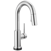 DELTA Trinsic Single Handle Pull-Down Bar / Prep Faucet with Touch2O Technology — Chrome