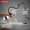 DELTA Trinsic Single Handle Pull-Down Bar / Prep Faucet with Touch2O Technology — Chrome