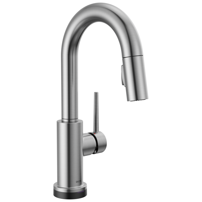 DELTA Trinsic Touch2O Bar / Prep Faucet with Touchless Technology — Arctic Stainless