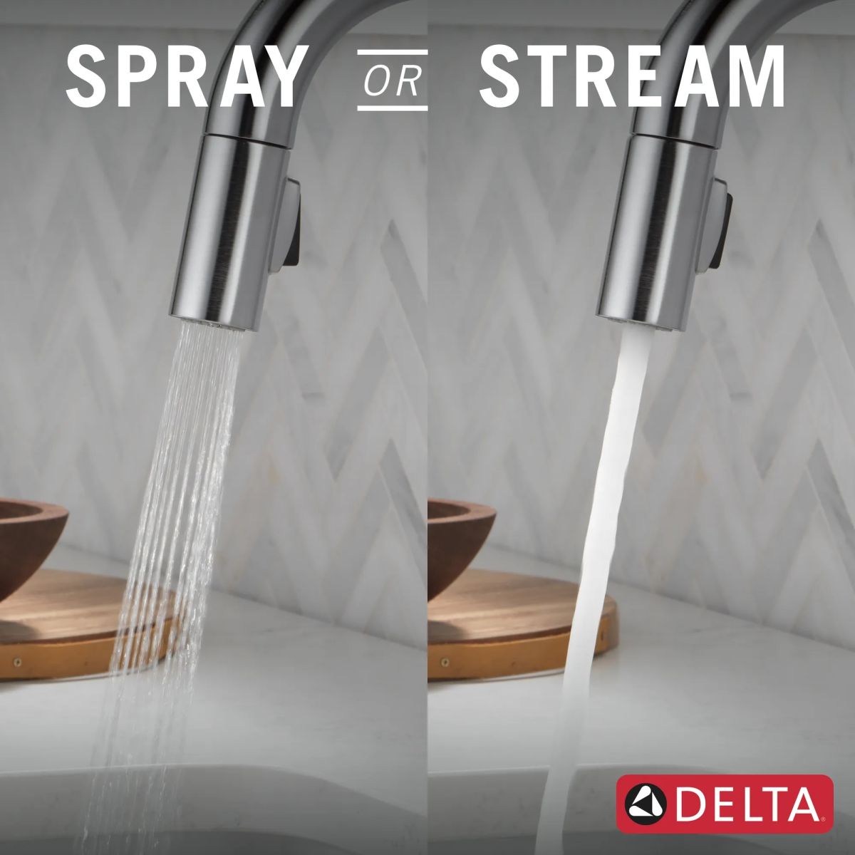 DELTA Trinsic Touch2O Bar / Prep Faucet with Touchless Technology — Arctic Stainless