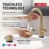 DELTA Trinsic Touch2O Bar / Prep Faucet with Touchless Technology — Champagne Bronze