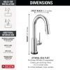 DELTA Trinsic Touch2O Bar / Prep Faucet with Touchless Technology — Chrome
