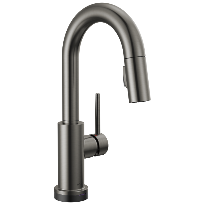 DELTA Trinsic Touch2O Bar / Prep Faucet with Touchless Technology — Black Stainless