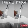 DELTA Stryke Single Handle Pull-Down Bar/Prep Faucet with Touch2O Technology — Lumicoat® Arctic Stainless