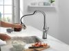 DELTA Stryke Single Handle Pull-Down Bar/Prep Faucet with Touch2O Technology — Lumicoat® Arctic Stainless