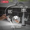 DELTA Stryke Touch2O Bar / Prep Faucet with Touchless Technology — Lumicoat® Arctic Stainless