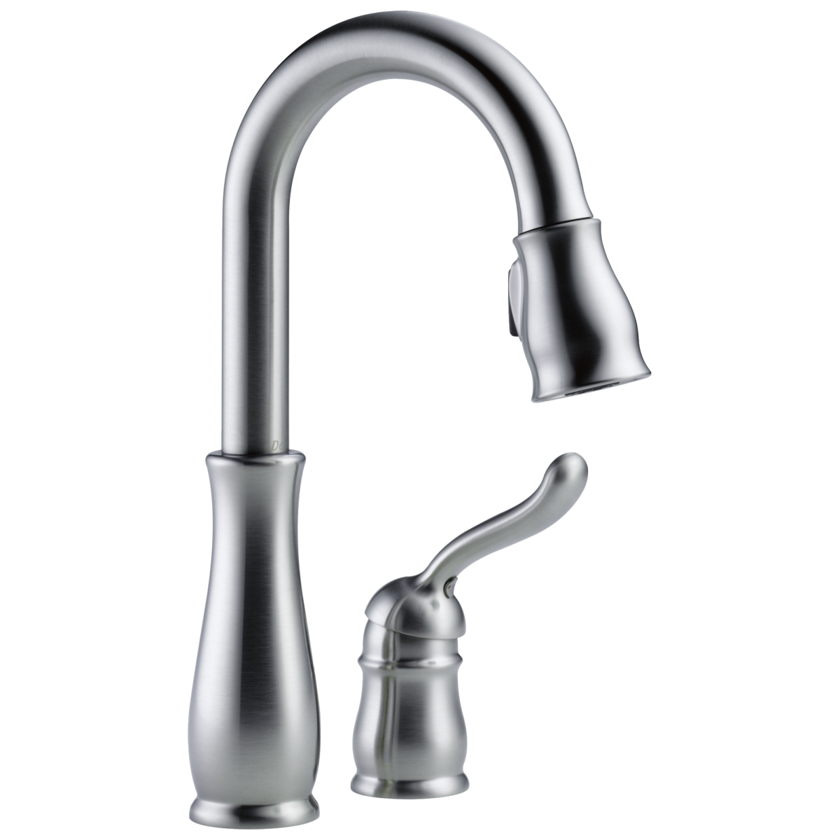 DELTA Leland Single Handle Pull-Down Bar / Prep Faucet — Arctic Stainless