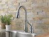 DELTA Leland Single Handle Pull-Down Bar / Prep Faucet — Arctic Stainless