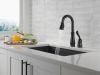 DELTA Leland Single Handle Pull-Down Bar / Prep Faucet — Matte Black