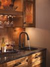 DELTA Leland Single Handle Pull-Down Bar / Prep Faucet — Venetian Bronze