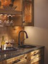 DELTA Leland Single Handle Pull-Down Bar / Prep Faucet — Venetian Bronze