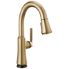 DELTA Coranto Single Handle Pull-Down Bar/Prep Faucet with Touch2O Technology — Champagne Bronze