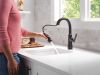 DELTA Coranto Touch2O Bar / Prep Faucet with Touchless Technology — Matte Black