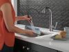 DELTA Emmeline Single Handle Pull-Down Bar/Prep Faucet — Lumicoat® Arctic Stainless