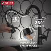 DELTA Emmeline Single Handle Pull-Down Bar/Prep Faucet — Matte Black