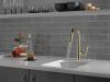 DELTA Emmeline Single Handle Pull-Down Bar / Prep Faucet — Lumicoat® Polished Nickel