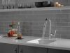 DELTA Emmeline Single Handle Pull-Down Bar/Prep Faucet — Lumicoat® Chrome