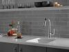 DELTA Emmeline Single Handle Pull-Down Bar/Prep Faucet — Lumicoat® Chrome