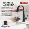 DELTA Emmeline Touch2O Bar / Prep Faucet with Touchless Technology — Matte Black