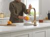 DELTA Emmeline Touch2O Bar / Prep Faucet with Touchless Technology — Lumicoat® Champagne Bronze