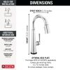 DELTA Emmeline Touch2O Bar / Prep Faucet with Touchless Technology — Lumicoat® Chrome