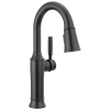 DELTA Renaldi Single Handle Pull-Down Bar / Prep Faucet — Matte Black